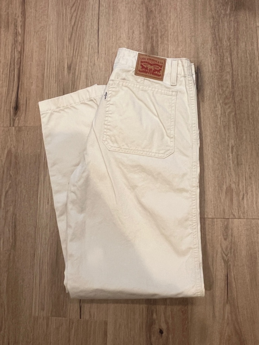 Levi's 94 Baggy Off-White Loose Pants